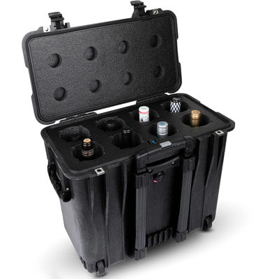 8-Bottle Wine Carrier with Wheels